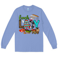 Colony Blue lunch lady crew Long Sleeve Tee - AdoDesignShop