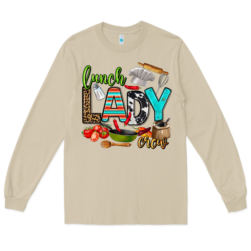 Lunch Lady Crew Long Sleeve Tee by AdoDesignShop | Teevron
