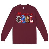 Burgundy All American girl Long Sleeve Tee - Neo Western