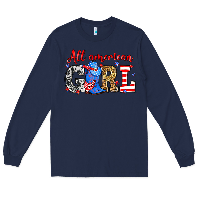 All American Girl Long Sleeve Tee by Neo Western | Teevron