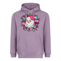 Lavender pink Christmas Santa Claus sunflower Heavyweight Hoodie - Jasminsmagicworld
