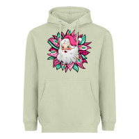 Matcha pink Christmas Santa Claus sunflower Heavyweight Hoodie - Jasminsmagicworld