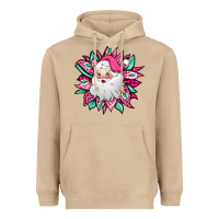 Mushroom pink Christmas Santa Claus sunflower Heavyweight Hoodie - Jasminsmagicworld