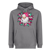 Storm pink Christmas Santa Claus sunflower Heavyweight Hoodie - Jasminsmagicworld