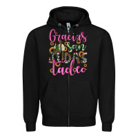 Black gracias san judas tadeo Zipper Hoodie - JahusDesignShop