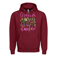 Burgundy gracias san judas tadeo Zipper Hoodie - JahusDesignShop
