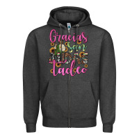Charcoal Heather gracias san judas tadeo Zipper Hoodie - JahusDesignShop