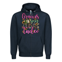 Navy gracias san judas tadeo Zipper Hoodie - JahusDesignShop