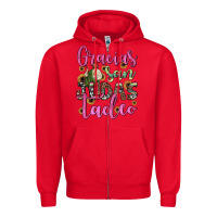 Red gracias san judas tadeo Zipper Hoodie - JahusDesignShop