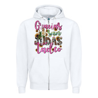 White gracias san judas tadeo Zipper Hoodie - JahusDesignShop