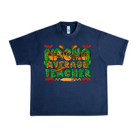 Navy nacho average teacher Urban Heavy Tee - texasbilliewilder