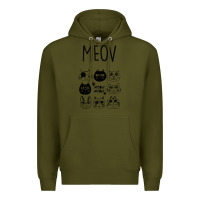 Army Green Meow Premium Hoodie - Bettercallsaul