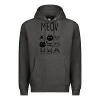 Charcoal Heather Meow Premium Hoodie - Bettercallsaul