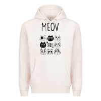 Pale Pink Meow Premium Hoodie - Bettercallsaul