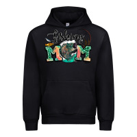 Black fishing mom Urban Hoodie - LillyAllenDesigns