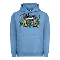 Pigment Pebble Blue fishing mom Urban Hoodie - LillyAllenDesigns