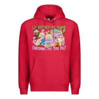 Cardinal id rather be home finishing my tbr pile Premium Hoodie - MaliasSmallBusiness