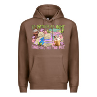 Chestnut id rather be home finishing my tbr pile Premium Hoodie - MaliasSmallBusiness