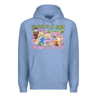Colony Blue id rather be home finishing my tbr pile Premium Hoodie - MaliasSmallBusiness