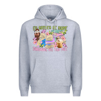 Heather Grey id rather be home finishing my tbr pile Premium Hoodie - MaliasSmallBusiness