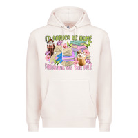 Pale Pink id rather be home finishing my tbr pile Premium Hoodie - MaliasSmallBusiness