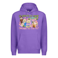 Purple id rather be home finishing my tbr pile Premium Hoodie - MaliasSmallBusiness