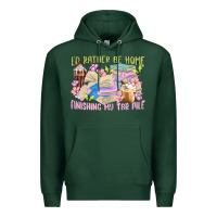 Sports Green id rather be home finishing my tbr pile Premium Hoodie - MaliasSmallBusiness
