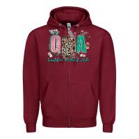Burgundy qma qualified medical aide Zipper Hoodie - AdoDesignShop