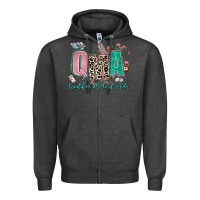 Charcoal Heather qma qualified medical aide Zipper Hoodie - AdoDesignShop