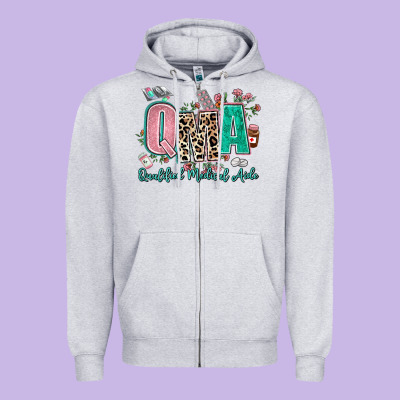 Qma Qualified Medical Aide Zipper Hoodie Designed By Adodesignshop