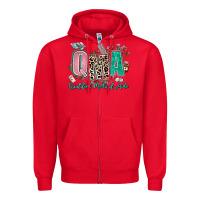 Red qma qualified medical aide Zipper Hoodie - AdoDesignShop