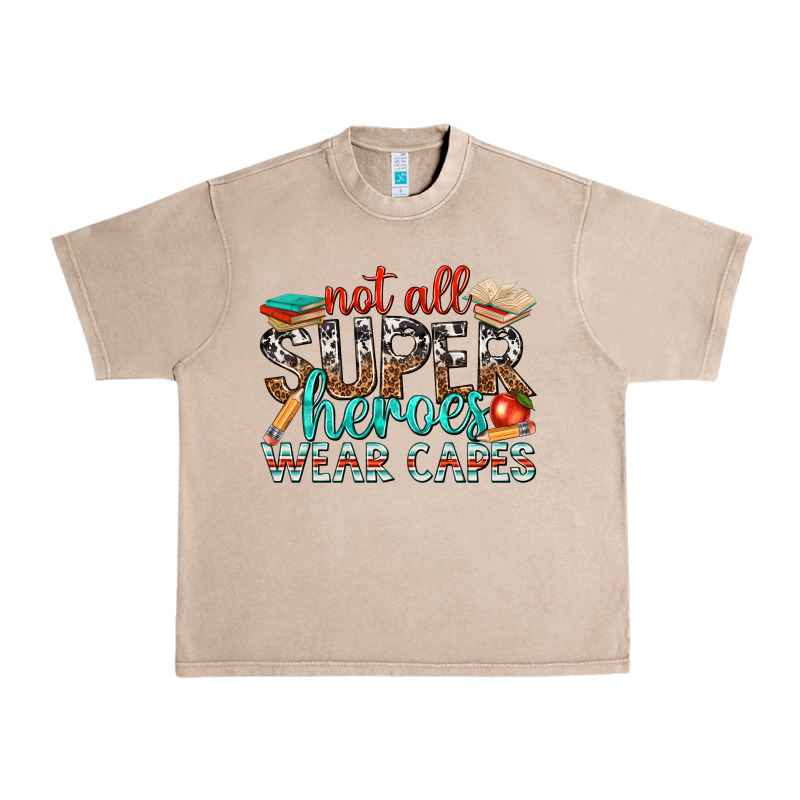 Not All Superheroes Wear Capes With Books Urban Heavy Tee by texasbilliewilder | Teevron