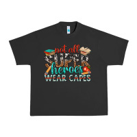 Pigment Black not all superheroes wear capes with books Urban Heavy Tee - texasbilliewilder