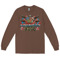 Chestnut All American dude 4th of July Long Sleeve Tee - CowGirlArtShop