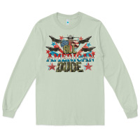 Matcha All American dude 4th of July Long Sleeve Tee - CowGirlArtShop