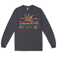 Smoke All American dude 4th of July Long Sleeve Tee - CowGirlArtShop