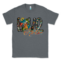 Charcoal Heather love autism Classic Tee - SublimationCraftShop