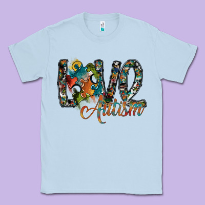 Love Autism Classic Tee Designed By Sublimationcraftshop