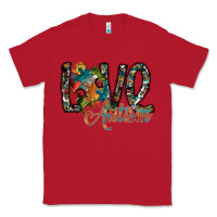 Red love autism Classic Tee - SublimationCraftShop