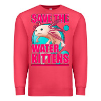 Cardinal save the water kittens axolotl Premium Sweatshirt - Jasminsmagicworld