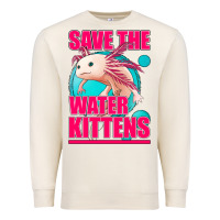Sandshell save the water kittens axolotl Premium Sweatshirt - Jasminsmagicworld