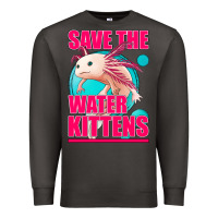 Smoke save the water kittens axolotl Premium Sweatshirt - Jasminsmagicworld