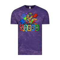 Cloud Purple support squad autism Vintage Tee - Zillion Design Studio