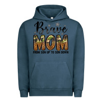 Pigment Midnight Navy brave mom from son up to son down Urban Hoodie - LillyAllenDesigns