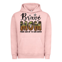 Pigment Salmon brave mom from son up to son down Urban Hoodie - LillyAllenDesigns