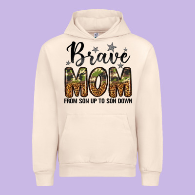 Brave Mom From Son Up To Son Down Urban Hoodie Designed By Lillyallendesigns
