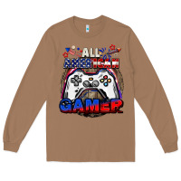Toasted Coconut All American gamer 4th of july Long Sleeve Tee - CowGirlArtShop