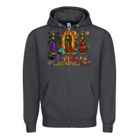 Smoke our lady of guadalupe happy hallothanksmas Zipper Hoodie - JahusDesignShop