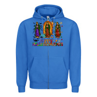 True Royal our lady of guadalupe happy hallothanksmas Zipper Hoodie - JahusDesignShop