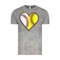 Cloud Rock baseball and softball heart Vintage Tee - texasbilliewilder